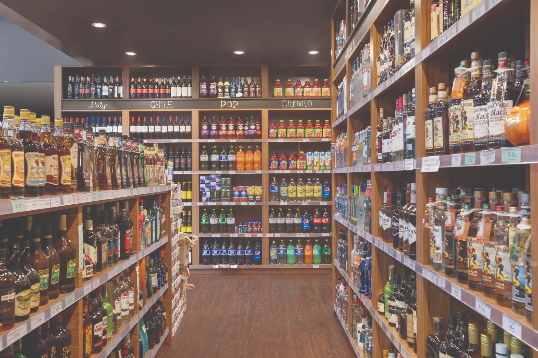 Inside Bayside Liquor Store Medicine Hat - wide selection of beer, wine, spirits